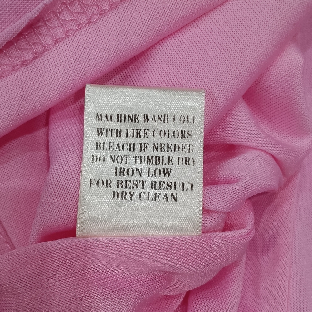 Very J Bubblegum Pink Scalloped Hem Flowy Mini Dress - Boutique Find Size Small - Picture 7 of 8